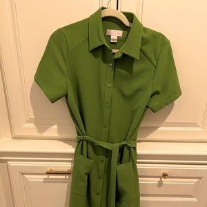 Rachel Parcell midi dress in green, EUC, S